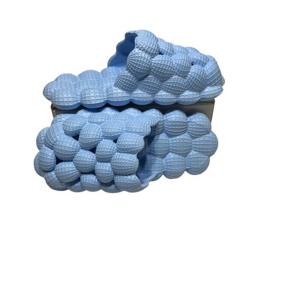 Golf Ball Massage Bubble Slides Slippers Sandals Women’s Size L (9/10) Baby Blue - Picture 5 of 10